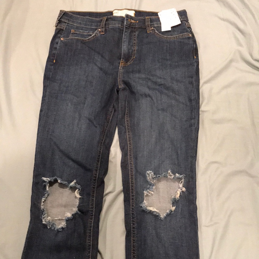 Free People dark blue jeans